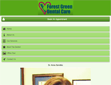 Tablet Screenshot of forestgreendentalcare.com